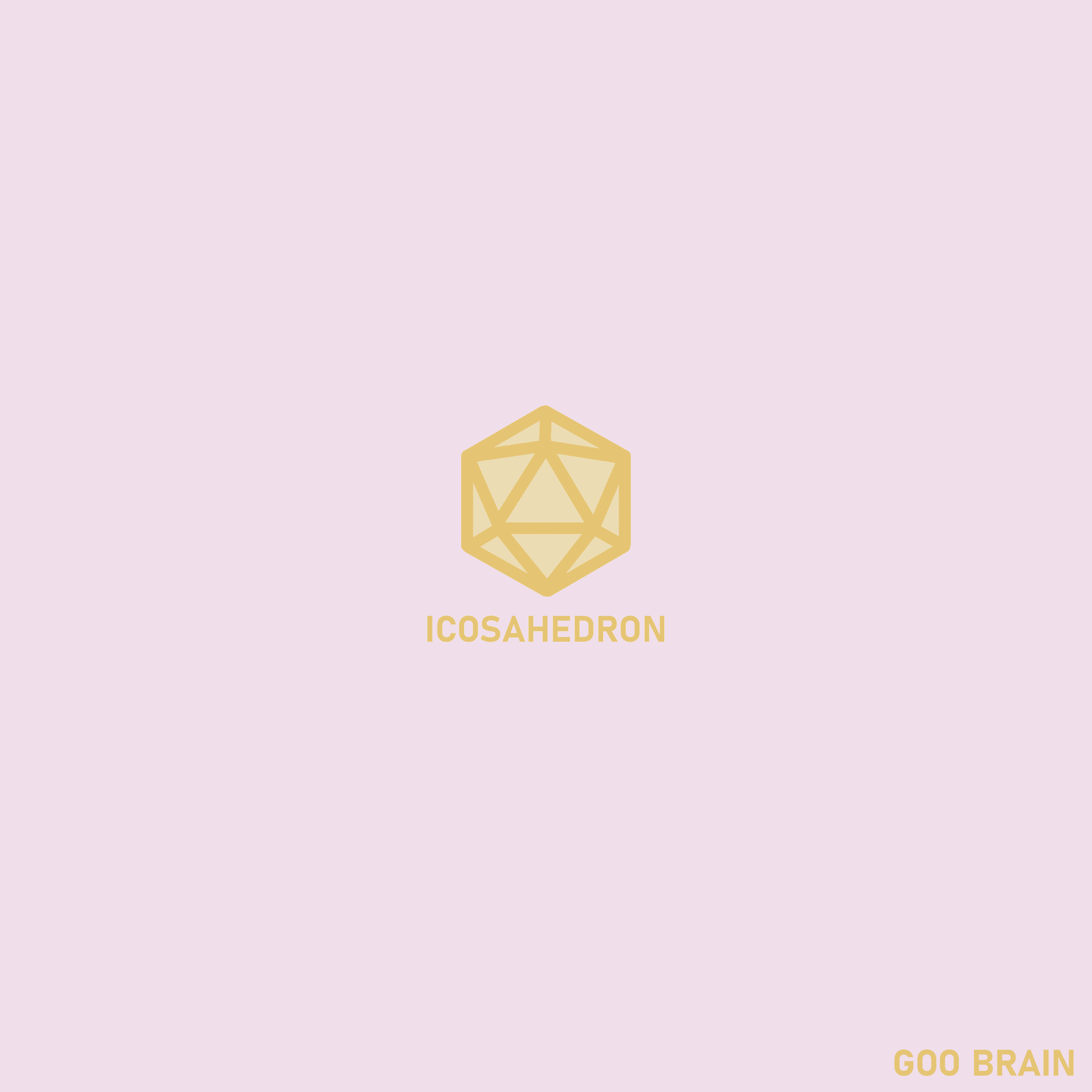 Icosahedron Album cover (I make my own album covers)